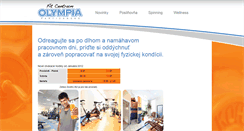 Desktop Screenshot of fitcentrumolympia.sk